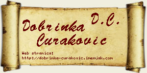 Dobrinka Curaković vizit kartica
